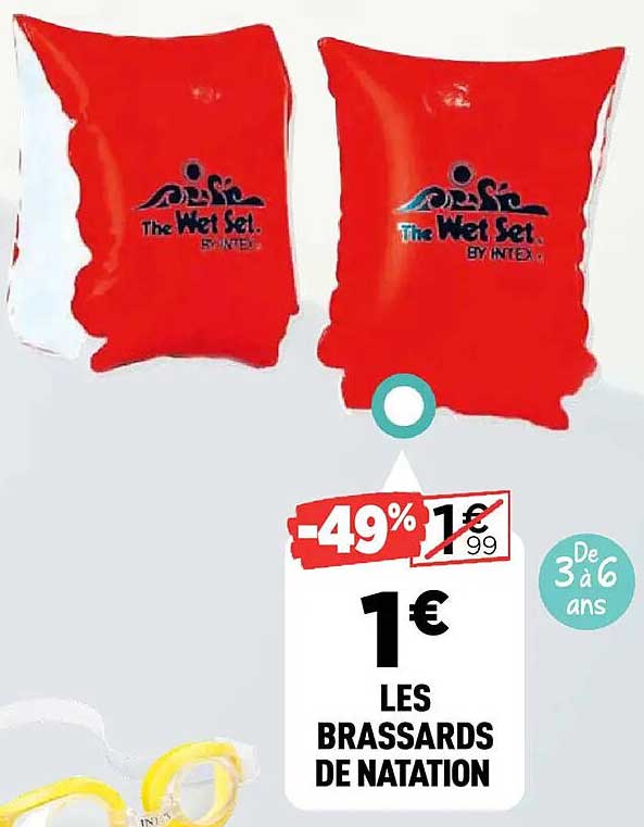 LES BRASSARDS DE NATATION