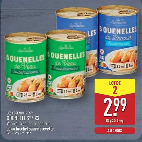 LES LÉGENDAIRES QUENELLES** Veau à la sauce financière ou au brochet sauce crevette.