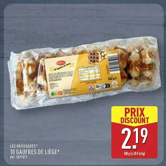 LES PÂTISSADES® 10 GAUFRES DE LIÈGE*
