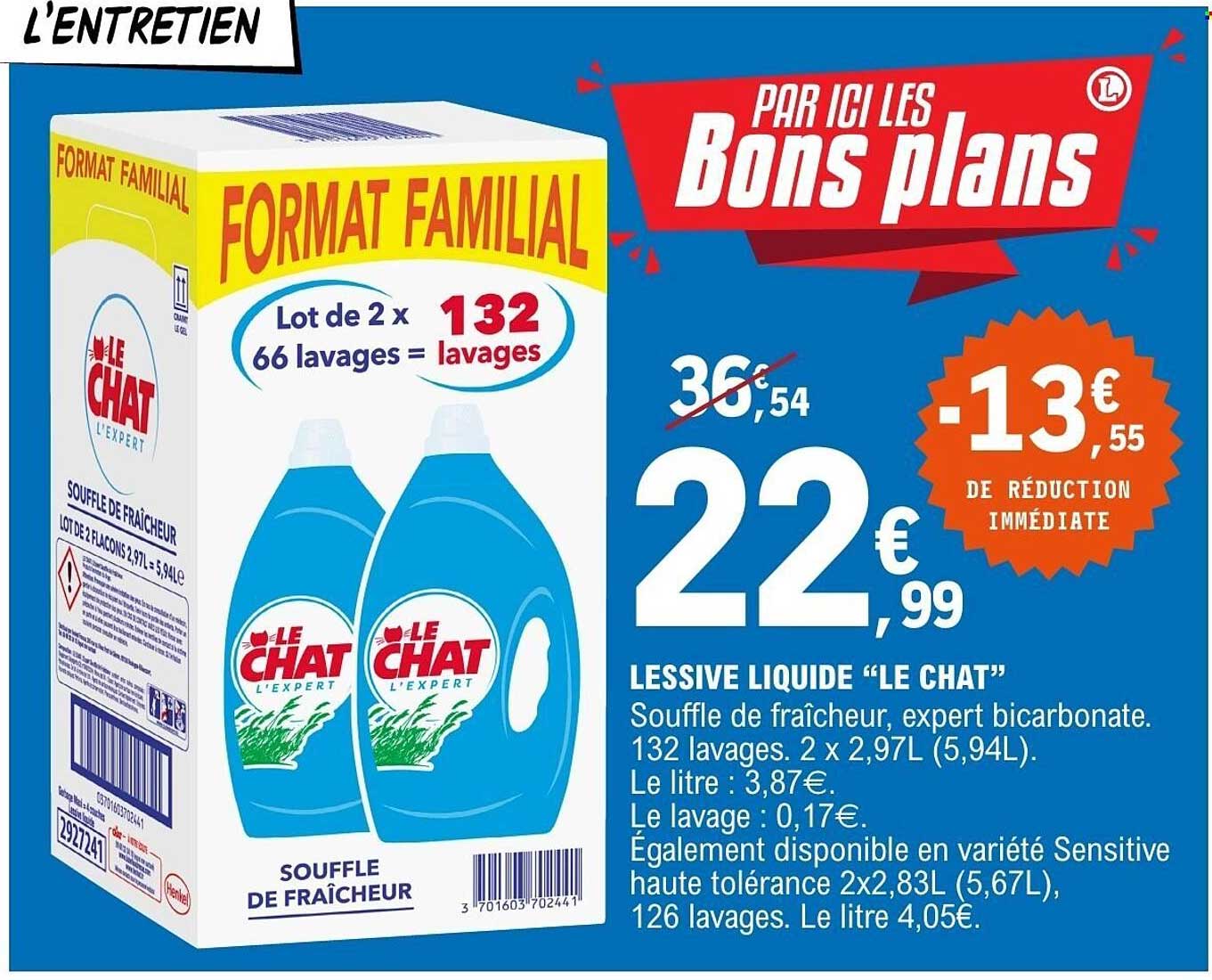 LESSIVE LIQUIDE “LE CHAT”