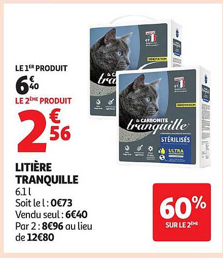 LITIÈRE TRANQUILLE 6L