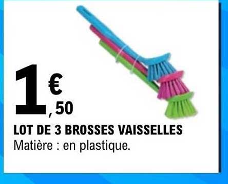 LOT DE 3 BROSSES VAISSELLES