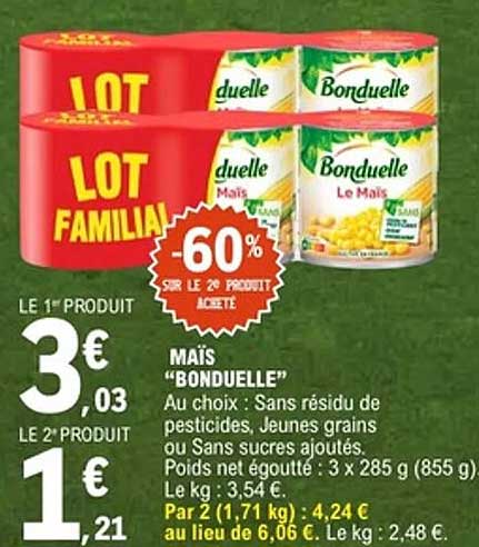 LOT FAMILIAL -60% SUR LE 2E PRODUIT ACHETÉ