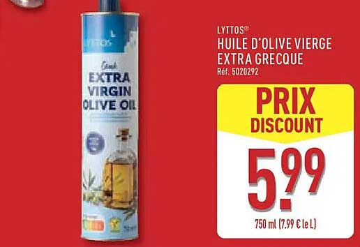 LYTTOS HUILE D'OLIVE VIERGE EXTRA DE GRECE
