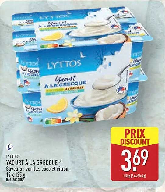 LYTTOS YAOURT À LA GRECQUE