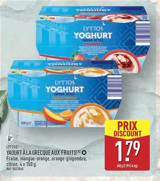 LYTTOS YAOURT À LA GRECQUE AUX FRUITS