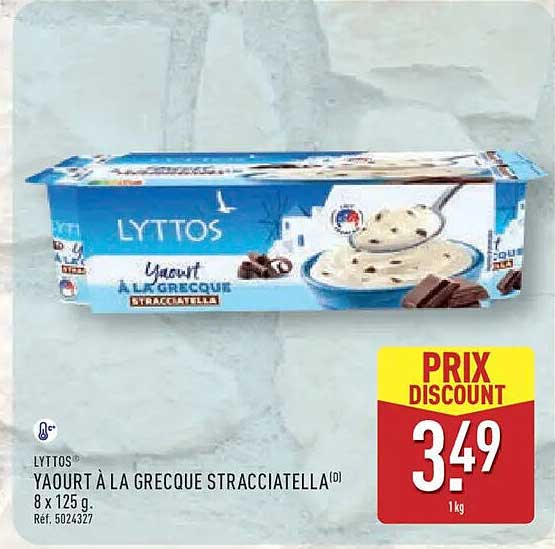 LYTTOS YAOURT À LA GRECQUE STRACCIATELLA