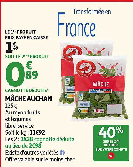 MÂCHE AUCHAN