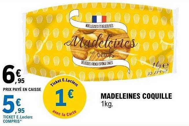 MADELEINES COQUILLE 1kg.