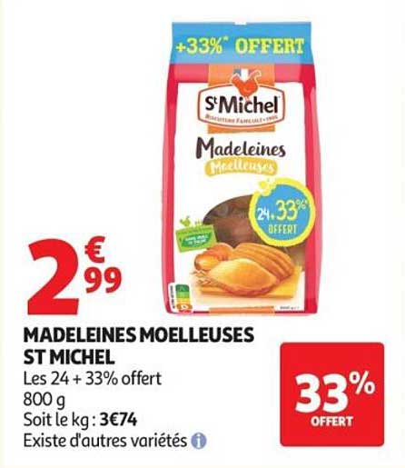 MADELEINES MOELLEUSES ST MICHEL