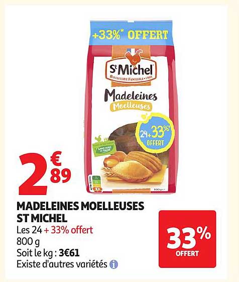 MADELEINES MOELLEUSES ST MICHEL