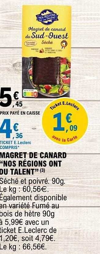 MAGRET DE CANARD “NOS RÉGIONS ONT DU TALENT”