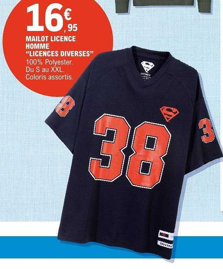 MAILLOT LICENCE HOMME “LICENCES DIVERSES”