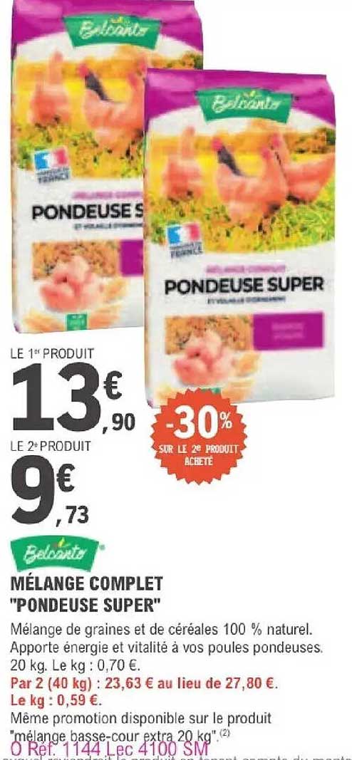 MÉLANGE COMPLET "PONDEUSE SUPER"