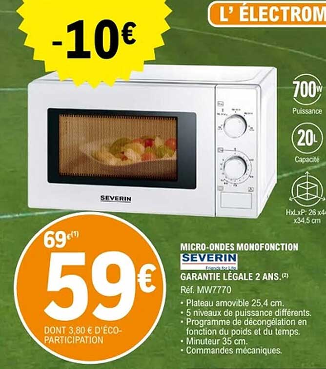 MICRO-ONDES MONOFONCTION SEVERIN