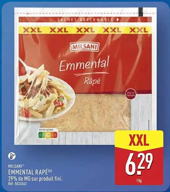 MILSANI Emmental Râpé