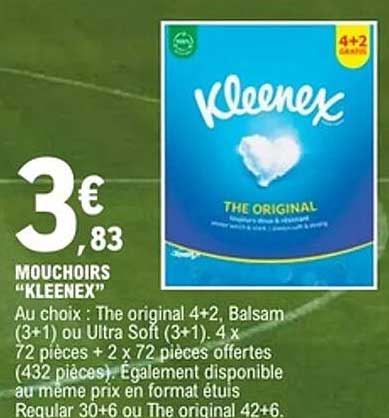 MOUCHOIRS "KLEENEX"