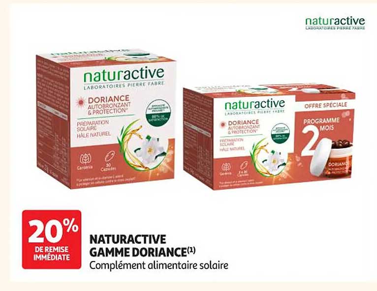 NATURACTIVE GAMME DORIANCE(1) Complément alimentaire solaire