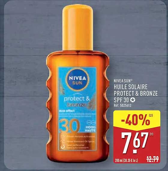 NIVEA SUN® HUILE SOLAIRE PROTECT & BRONZE SPF 30