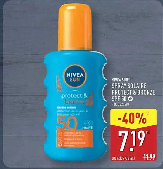 NIVEA SUN® SPRAY SOLAIRE PROTECT & BRONZE SPF 50