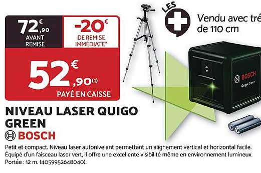 NIVEAU LASER QUIGO GREEN BOSCH