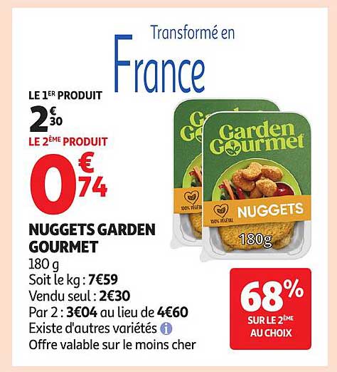 NUGGETS GARDEN GOURMET 180 g