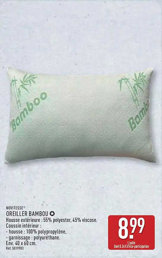 OREILLER BAMBOU
