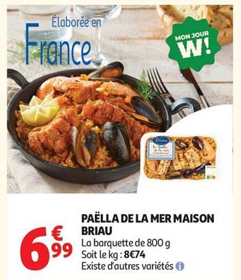 PAËLLA DE LA MER MAISON BRIAU