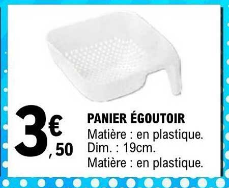 PANIER ÉGOUTTOIR