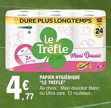 PAPIER HYGIÉNIQUE "LE TRÈFLE"