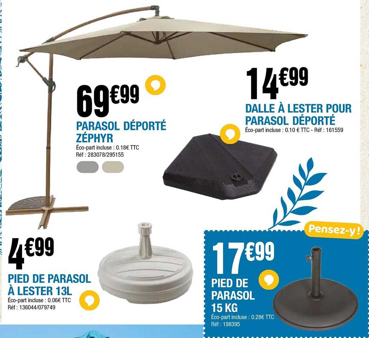 Parasol déporté Zéphyr
