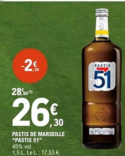 PASTIS DE MARSEILLE "PASTIS 51"