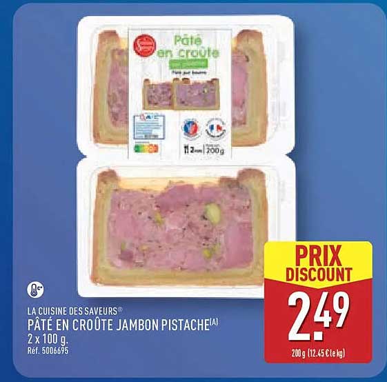 PÂTÉ EN CROÛTE JAMBON PISTACHE