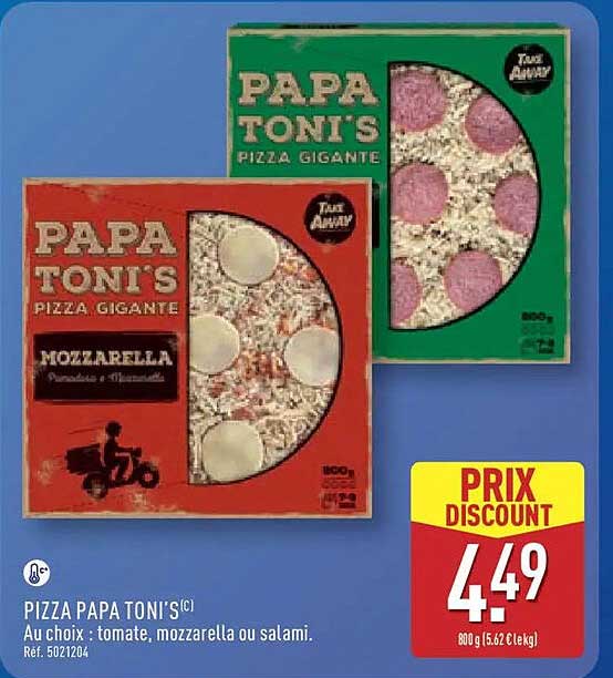 PIZZA PAPA TONI'S®