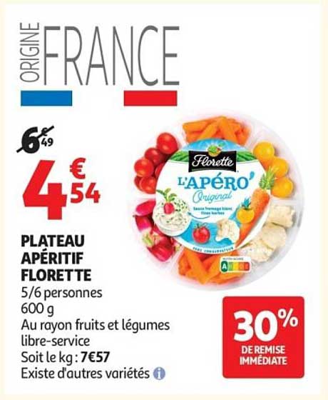 PLATEAU APERITIF FLORETTE