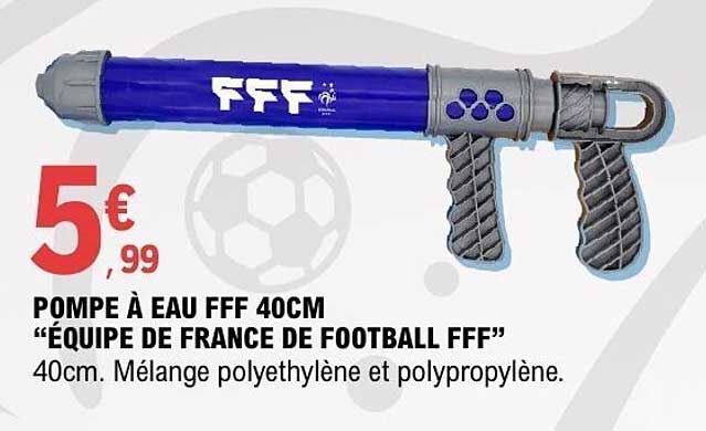 POMPE À EAU FFF 40CM “ÉQUIPE DE FRANCE DE FOOTBALL FFF”