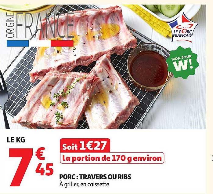 PORC : TRAVERS OU RIBS