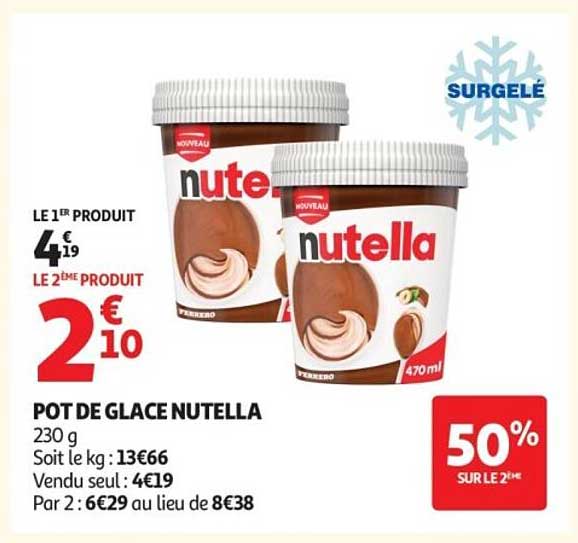 POT DE GLACE NUTELLA