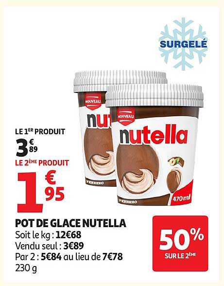 POT DE GLACE NUTELLA
