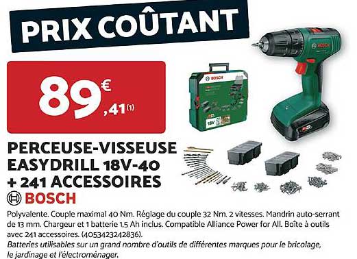 PRIX COÛTANT