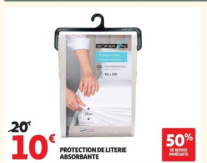 PROTECTION DE LITERIE ABSORBANTE