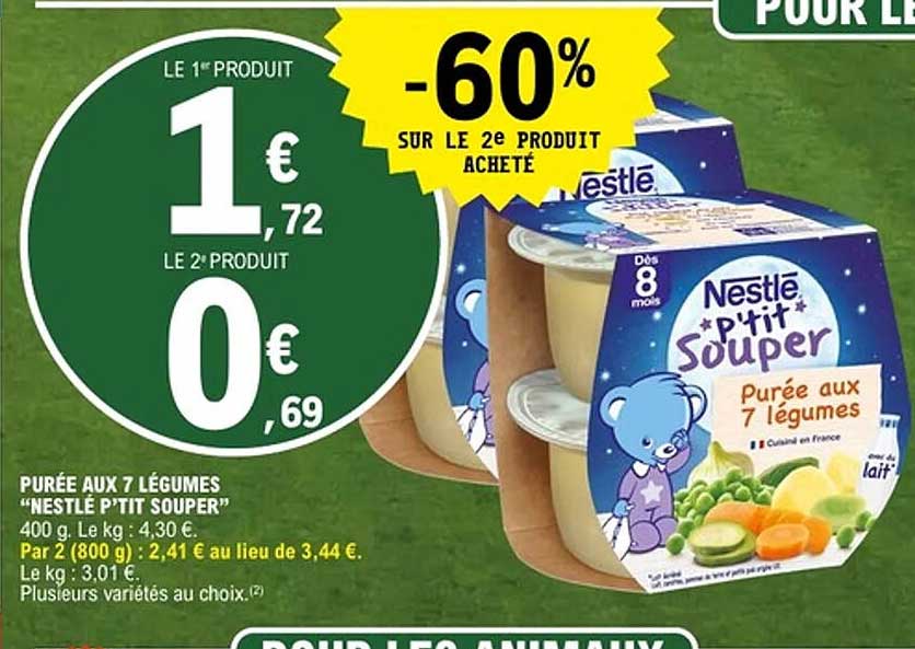 PURÉE AUX 7 LÉGUMES "NESTLÉ P'TIT SOUPER"