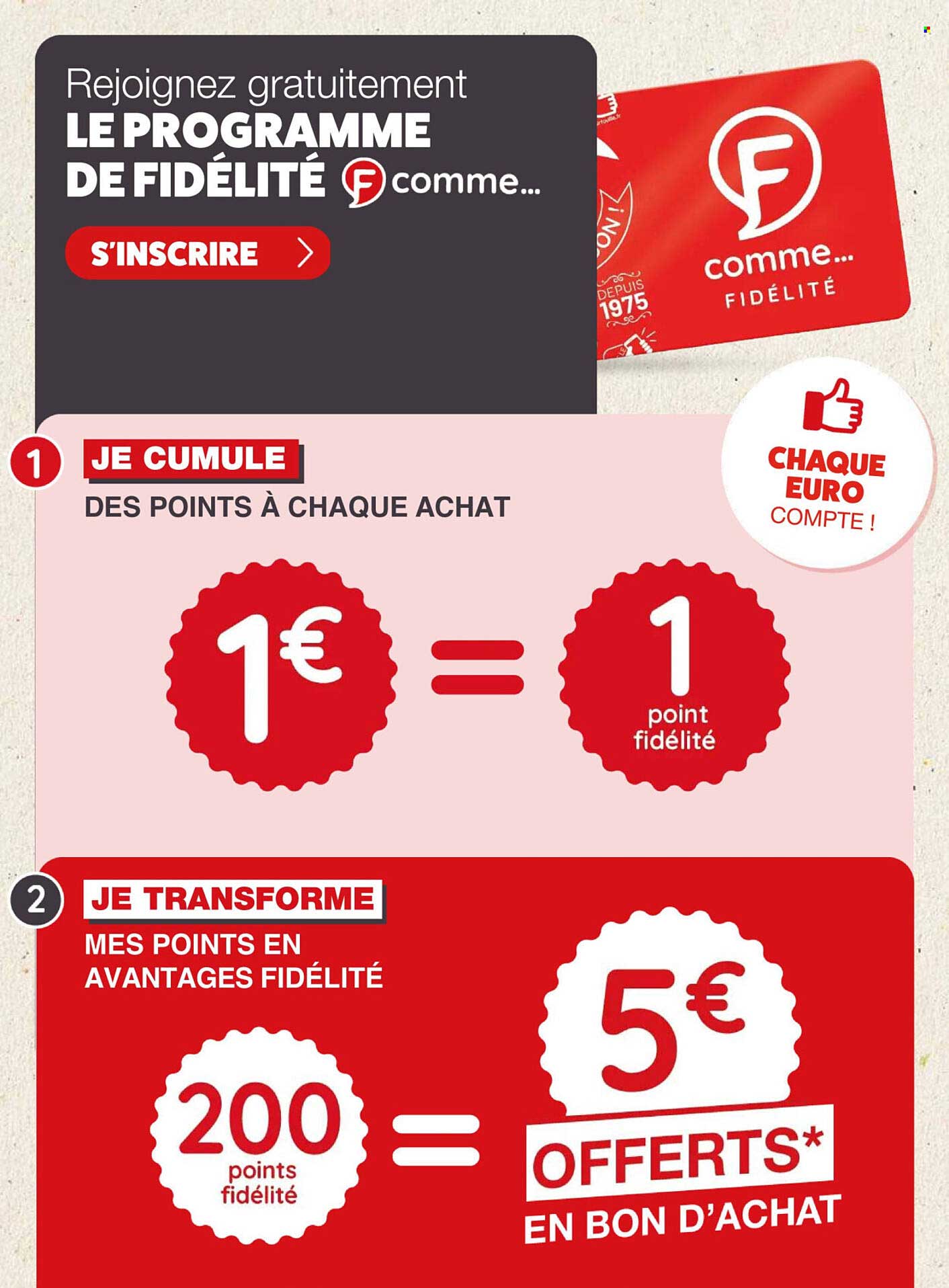 Rejoignez gratuitement LE PROGRAMME DE FIDÉLITÉ comme…