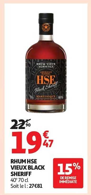 RHUM HSE VIEUX BLACK SHERIFF