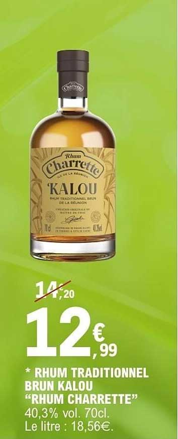 RHUM TRADITIONNEL BRUN KALOU “RHUM CHARRETTE”