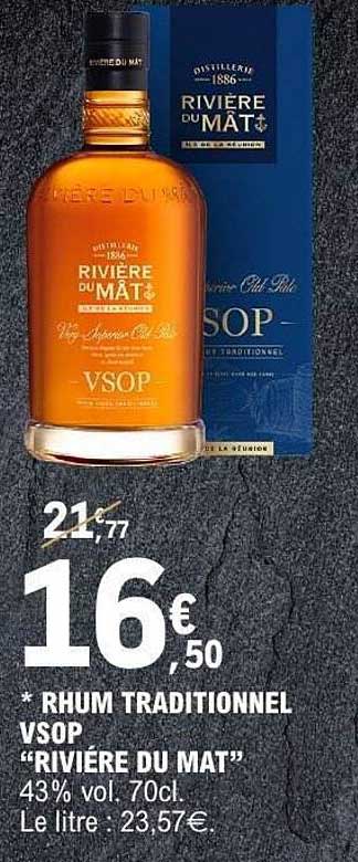 RHUM TRADITIONNEL VSOP “RIVIÈRE DU MAT”