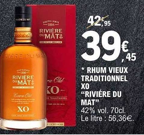 RHUM VIEUX TRADITIONNEL XO “RIVIÈRE DU MAT”