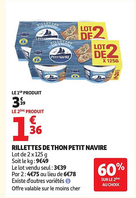 RILLETTES DE THON PETIT NAVIRE
