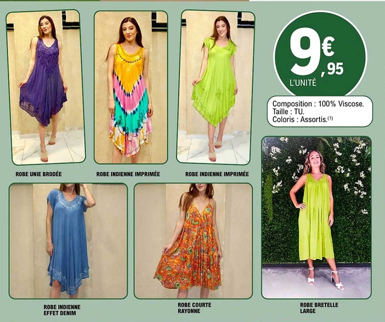 ROBE UNIE BRODÉE