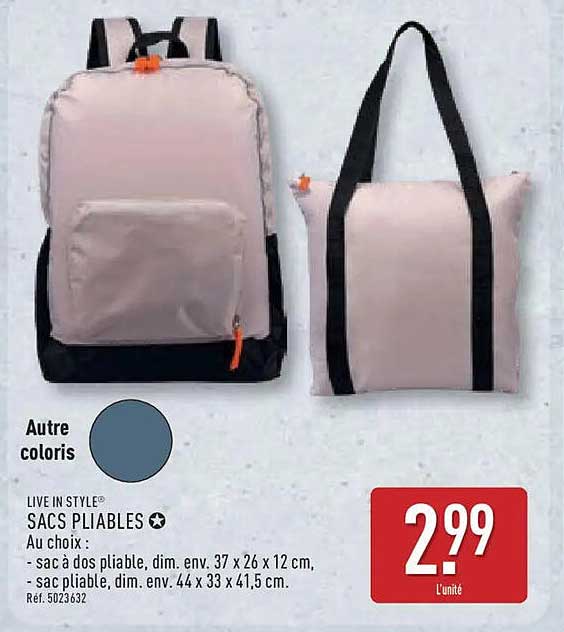 SACS PLIABLES